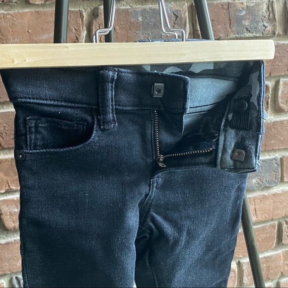 18-24M NWT Gap Slim Jeans - Black with Camo Cuffs - Picture 4 of 6